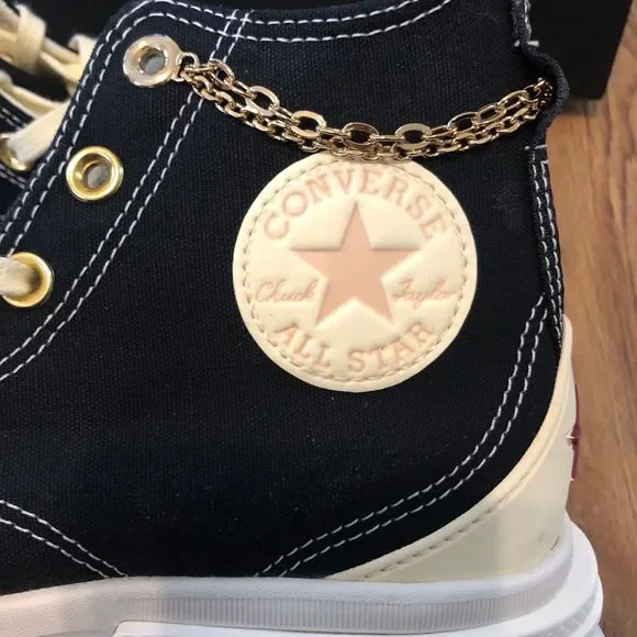 CONVERSE run star legacy cx hi hearts chain platform shoes sneakers women’s 8.5 - Picture 3 of 8